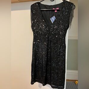 Betsey Johnson sparkly mini dress - size M - NWT!